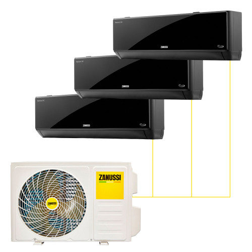 Настенная мульти-сплит-система Zanussi Multi Combo ERP DC 2 Black на 3 комнаты